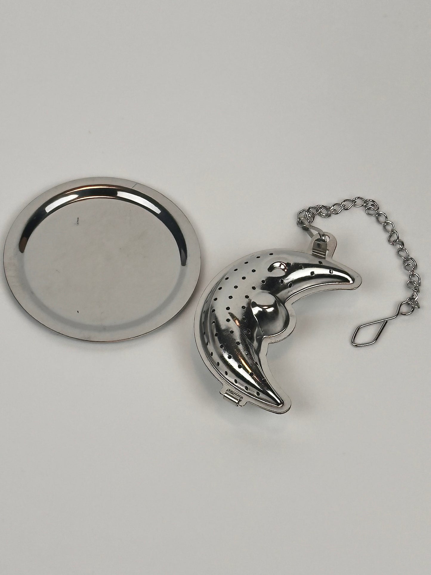 Loose Leaf Moon Shaped Stainless Steel Infuser