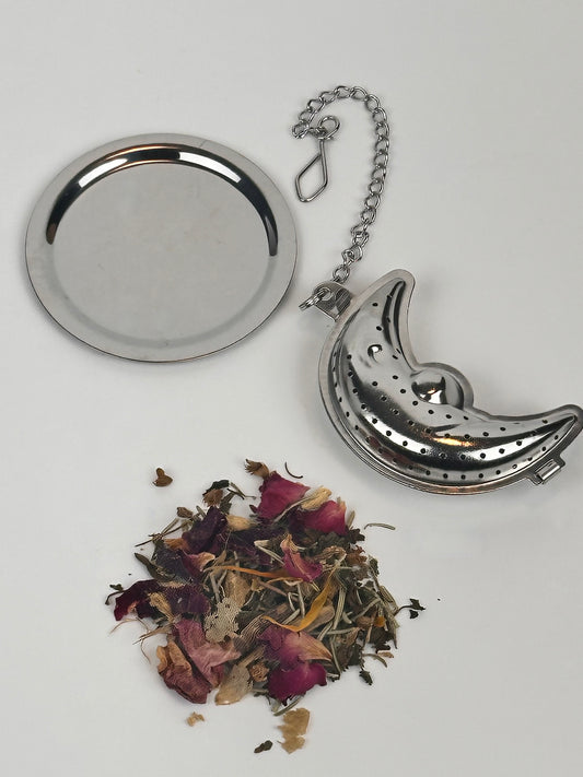 Loose Leaf Moon Shaped Stainless Steel Infuser